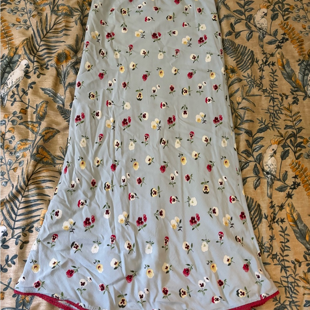 GAP X DOEN - doen collab blue floral skirt. Size S.